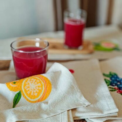 White base: Fruit collection Napkin (Set of 4) - Image 5